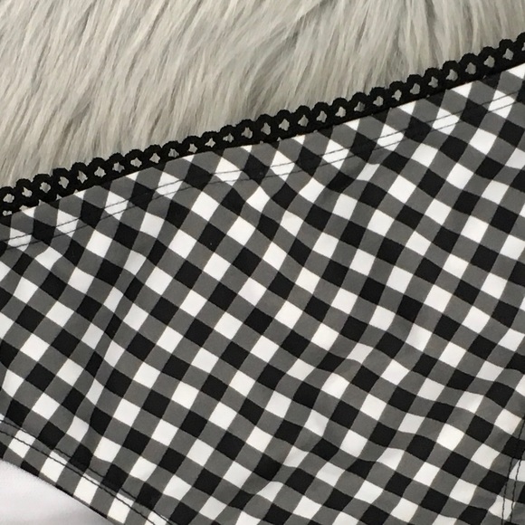 gingham ruched back swimsuit bottoms - Picture 5 of 6